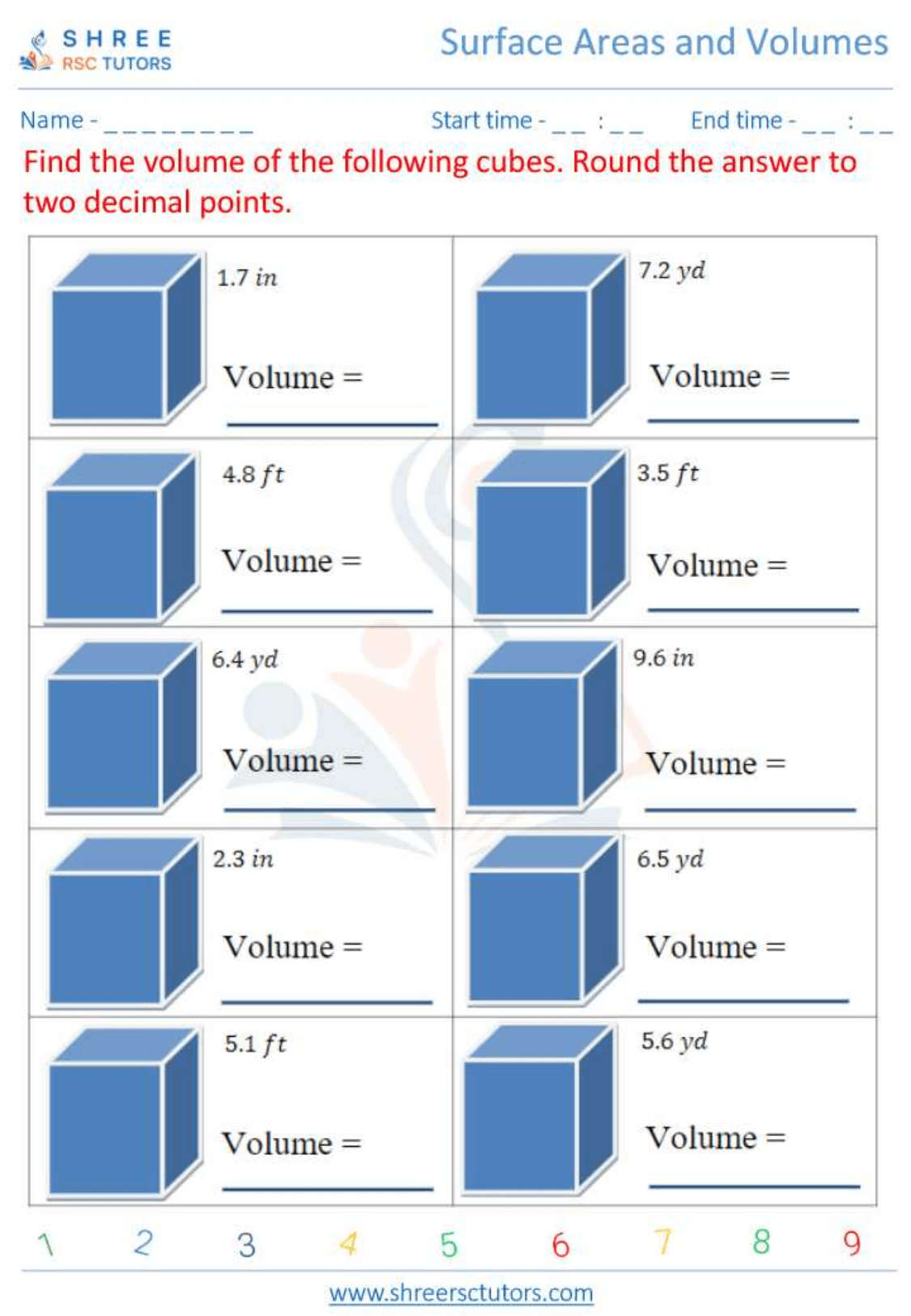 Surface Areas And Volumes Worksheets For Grade 10 Maths Shree Rsc Tutors Surface areas and volumes worksheets for grade 10 maths shree rsc tutors